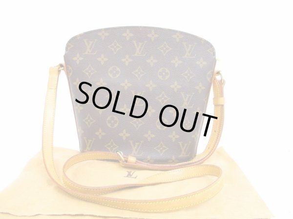 Photo1: LOUIS VUITTON Monogram Leather Brown Messenger&Cross-body Bag Drouot #4645