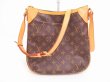 Photo1: LOUIS VUITTON Monogram Leather Brown Messenger&Cross-body Bag Odeon PM #4647