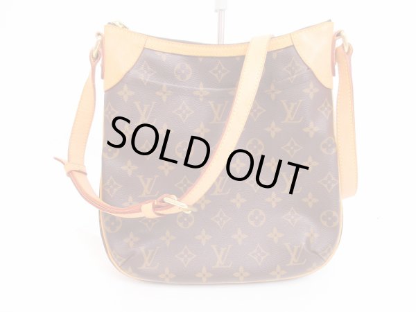 Photo1: LOUIS VUITTON Monogram Leather Brown Messenger&Cross-body Bag Odeon PM #4647