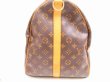 Photo4: LOUIS VUITTON Monogram Leather Brown Gym Bag Keepall 55 Bandouliere #4649