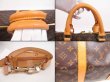 Photo7: LOUIS VUITTON Monogram Leather Brown Gym Bag Keepall 55 Bandouliere #4649