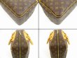 Photo6: LOUIS VUITTON Monogram Leather Brown Hand Bag Purse Deauville #4661