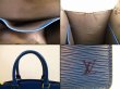 Photo11: LOUIS VUITTON Epi Leather Blue Hand Bag Purse Riviera Stickiness #4675