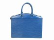 Photo2: LOUIS VUITTON Epi Leather Blue Hand Bag Purse Riviera Stickiness #4675