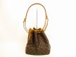 Photo2: LOUIS VUITTON Monogram Leather Brown Shoulder Bag Purse Petite Noe #4681