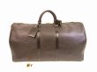 Photo1: LOUIS VUITTON Epi Leather Black Duffle&Gym Bag Boston Bag Keepall 55 #4682