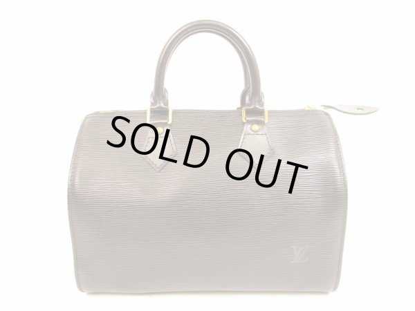 Photo1: LOUIS VUITTON Epi Leather Black Hand Bag Purse Speedy25 #4683