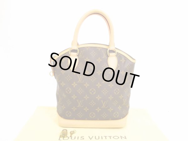 Photo1: LOUIS VUITTON Monogram Leather Brown Hand Bag Purse Lockit PM #4689