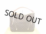 Photo: LOUIS VUITTON Monogram Leather Brown Shoulder Bag Hobo Delightful GM #4691