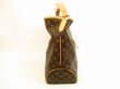 Photo3: LOUIS VUITTON Monogram Leather Brown Shoulder Bag Hobo Delightful GM #4691