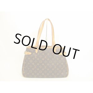 Photo: LOUIS VUITTON Monogram Leather Brown Tote Bag Batignolles Horizontal #4693