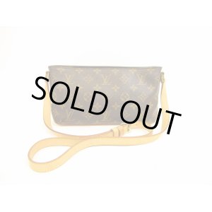 Photo: LOUIS VUITTON Monogram Leather Brown Cross-body Bag Purse Trotteur #4718