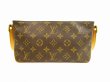 Photo2: LOUIS VUITTON Monogram Leather Brown Cross-body Bag Purse Trotteur #4718