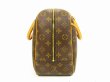 Photo3: LOUIS VUITTON Monogram Leather Brown Hand Bag Boring Vanity Deauville #4728