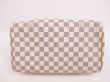 Photo5: LOUIS VUITTON Damier Azur Leather White Hand Bag Purse Speedy30 #4737