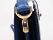 Photo11: LOUIS VUITTON Epi Leather Blue Messenger&Cross-body Bag Capucines #4741