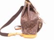 Photo3: LOUIS VUITTON Monogram Leather Brown Backpack Bag Montsouris GM #4745