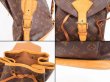 Photo8: LOUIS VUITTON Monogram Leather Brown Backpack Bag Montsouris GM #4745