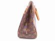 Photo4: LOUIS VUITTON Monogram Leather Brown Hand Bag Boring Vanity Deauville #4751