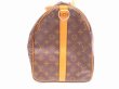 Photo3: LOUIS VUITTON Monogram Leather Brown Gym Bag Keepall 50 Bandouliere #4758