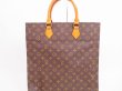 Photo2: LOUIS VUITTON Monogram Leather Brown Hand Bag Tote Bag Sac Plat #4765