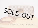 Photo: LOUIS VUITTON Azur Leather White Evening Bag Pochette Eva W/Strap #4776