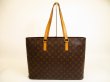 Photo1: LOUIS VUITTON Monogram Leather Brown Tote&Shoppers Bag Luco #4783