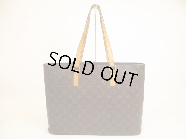 Photo1: LOUIS VUITTON Monogram Leather Brown Tote&Shoppers Bag Luco #4783