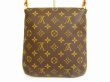 Photo2: LOUIS VUITTON Monogram Leatger Brown Shoulder Bag Musette Salsa Short #4786