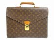 Photo1: LOUIS VUITTON Monogram Leather Briefcase Business Case Conseiller #4788