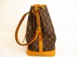 Photo4: LOUIS VUITTON Monogram Leather Brown Shoulder Bag Purse Noe #4797