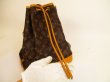 Photo9: LOUIS VUITTON Monogram Leather Brown Shoulder Bag Purse Noe #4797