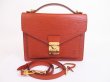 Photo1: LOUIS VUITTON Epi Leather Brown Hand Bag Purse Monceau w/Strap #4804