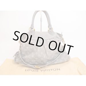 Photo: LOUIS VUITTON Monogram Denim Gray Hand Bag w/Strap Neo Cabby MM #4805