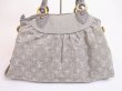 Photo2: LOUIS VUITTON Monogram Denim Gray Hand Bag w/Strap Neo Cabby MM #4805