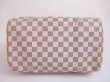 Photo5: LOUIS VUITTON Damier Azur Leather White Hand Bag Purse Speedy30 #4808