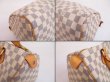 Photo6: LOUIS VUITTON Damier Azur Leather White Hand Bag Purse Speedy30 #4808