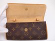 Photo7: LOUIS VUITTON Monogram Leather Brown Waist Packs Pochette Twin PM #4810