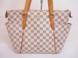 Photo2: LOUIS VUITTON Azur Leather White Tote&Shoppers Bag Totally PM #4814