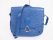 Photo1: LOUIS VUITTON Epi Leather Blue Cross-body Bag Saint Cloud GM #4817