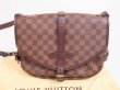 Photo2: LOUIS VUITTON Damier Leather Crossbody Bag Saumur MM 30 special order #4818