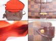 Photo9: LOUIS VUITTON Damier Leather Crossbody Bag Saumur MM 30 special order #4818