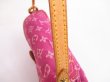 Photo11: LOUIS VUITTON Monogram Denim Pink Shoulder Bag Pouch Mini Pleaty #4825