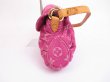 Photo4: LOUIS VUITTON Monogram Denim Pink Shoulder Bag Pouch Mini Pleaty #4825