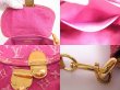 Photo9: LOUIS VUITTON Monogram Denim Pink Shoulder Bag Pouch Mini Pleaty #4825