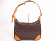 Photo1: LOUIS VUITTON Monogram Leather Brown Shoulder Bag Boulogne 30 #4832