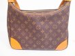 Photo2: LOUIS VUITTON Monogram Leather Brown Shoulder Bag Boulogne 30 #4832