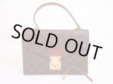 Photo: LOUIS VUITTON Monogram Leather Brown Hand Bag Purse Concorde #4834