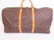 Photo2: LOUIS VUITTON Monogram Leather Brown Gym Bag Keepall 60 Bandouliere #4837