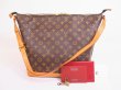 Photo1: LOUIS VUITTON Monogram Leather Brown Shoulder Bag Purse Amfar Three #4840